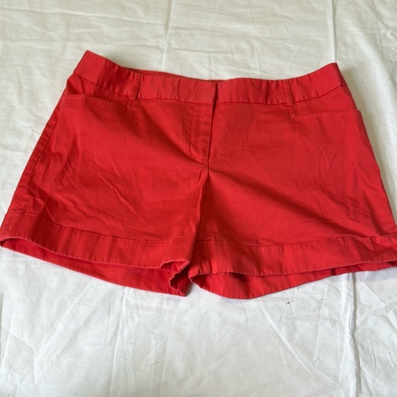 Express coral pink cuffed chino shorts size 12 - Picture 1 of 6